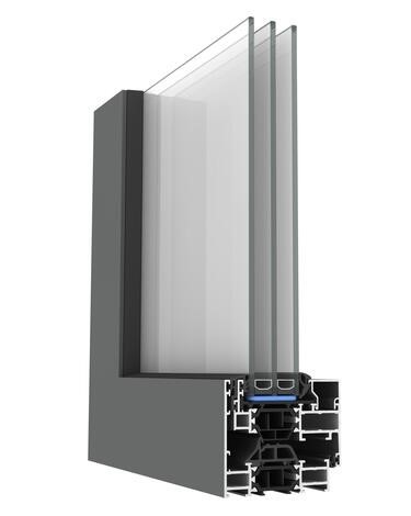 Profil Aliplast Maxlight Invisible avec ouvrant caché