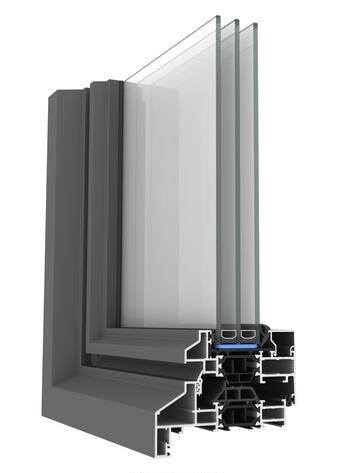 Profil Aliplast Maxlight Steel effet acier