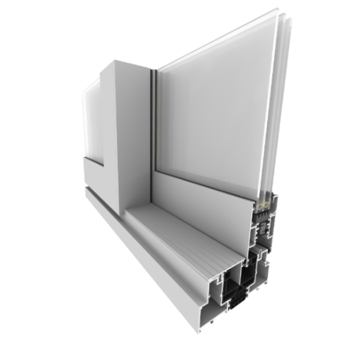 Coulissant aluminium Aliplast VG500 triple rail
